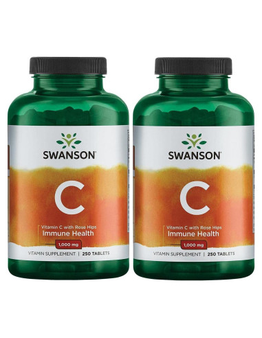 Suplemento de Vitamina C Swanson 1000 mg 250 Tabletas
