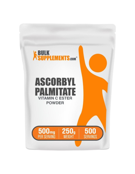 Polvo de Palmitato de Ascorbilo BulkSupplements 250g - Vitamina C