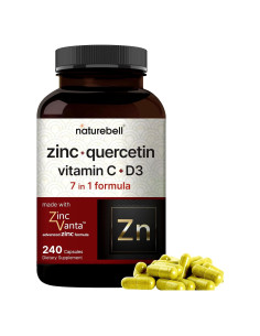 NatureBell Zinc Quercetina 240 Cápsulas - Inmunidad Avanzada