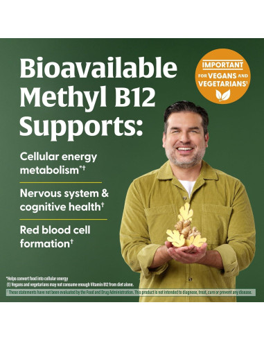 MegaFood Gomitas de Vitamina B12 Veganas - 70 Unidades