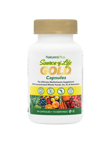 Multivitamínico Natures Plus Fuente de Vida Oro 90 Cápsulas