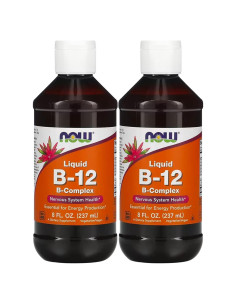 Vitamina B-12 Líquida Now Foods 236ml Pack de 2 Vegano