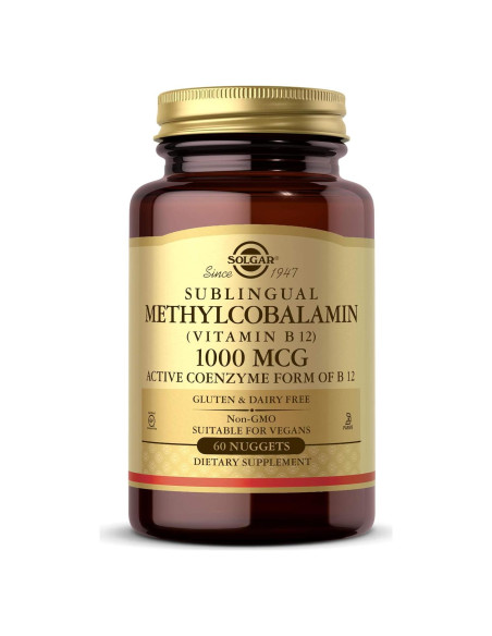 Solgar Metilcobalamina B12 1000 mcg 60 Nuggets Vegano