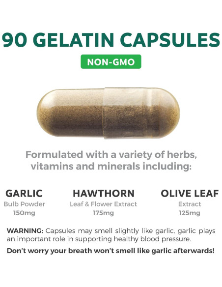 Suplemento Natural de Presión Arterial Healths Harmony - 90 Cápsulas Suplemento Natural de Presión Arterial Healths Harmony - 90 Cápsulas