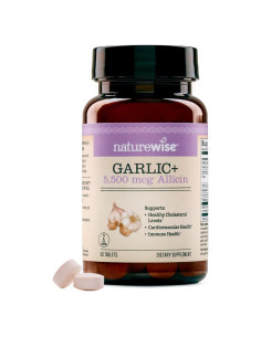 Suplemento de Ajo NatureWise 5500 mcg Vegano - 60 Tabletas