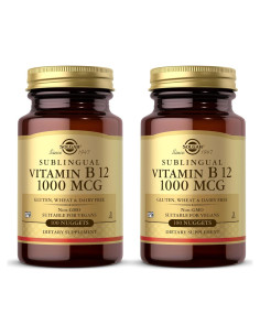 Vitamina B12 Sublingual Solgar 1000 mcg - 250 Nuggets Vegano