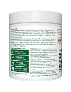 Suplemento Articular para Perros Mayores YuMOVE 120 Tabletas 2