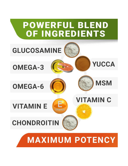 Galletas de Glucosamina para Perros STRELLALAB 120 Ct - Sabor Tocino