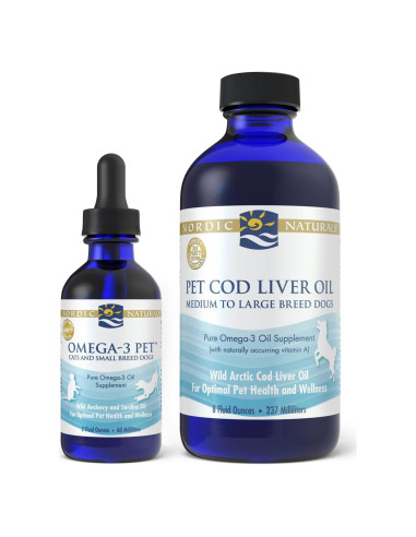 Omega-3 para Mascotas Nordic Naturals 60 ml + 240 ml Aceite de Bacalao
