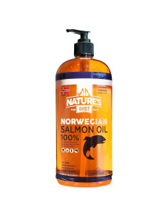 Aceite de Salmón Noruego Nature's Diet 946 ml para Mascotas