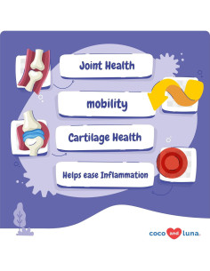 Suplemento Articular para Perros Coco y Luna - Glucosamina, Cúrcuma, Omega 3 2