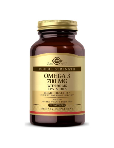 Suplemento Omega 3 Doble Fuerza Solgar 700 mg - 60 Gelatinas