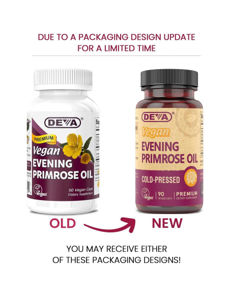 DEVA Vitaminas Veganas Aceite de Onagra 90 Vcap x2 Orgánico