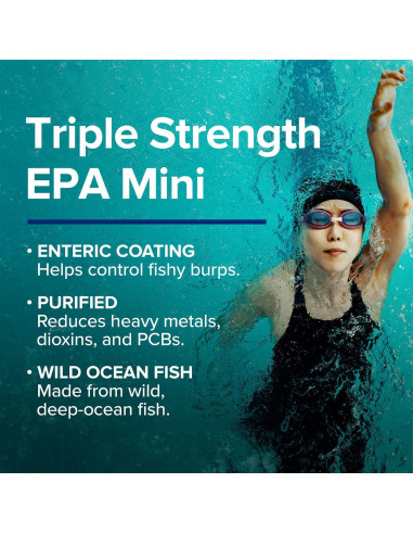 GNC Aceite de Pescado Triple Fuerza EPA 1000 Mini 1000mg