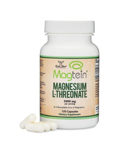 Treonato de Magnesio L Magtein 2000 mg 120 Cápsulas - Suplemento Cognitivo