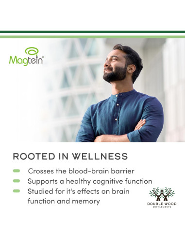 Treonato de Magnesio L Magtein 2000 mg 120 Cápsulas - Suplemento Cognitivo