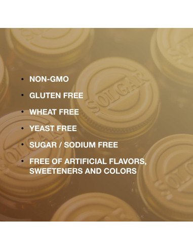 Suplemento Solgar Calcio Magnesio Zinc - 200 Tabletas Veganas