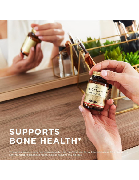 Solgar Magnesio con Vitamina B6 - 100 Tabletas - Sin Gluten