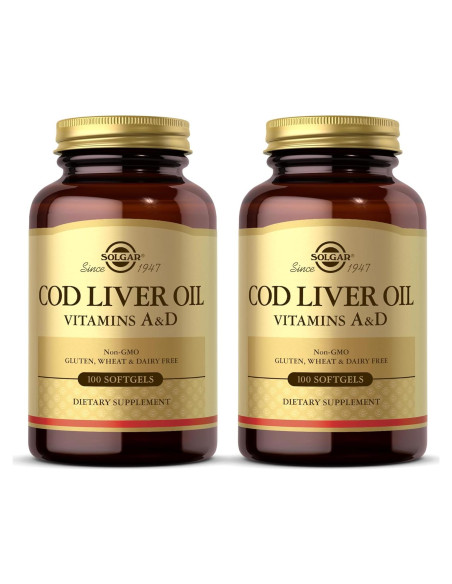 Aceite de Hígado de Bacalao Solgar - 200 Cápsulas Blandas
