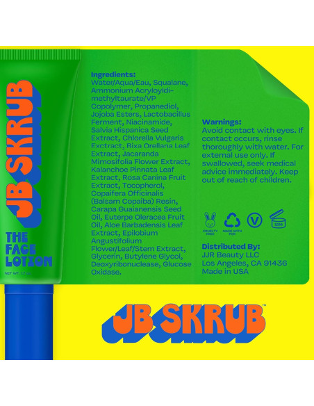 Loción Facial Hidratante JB SKRUB para Niños 48.19 g Loción Facial Hidratante JB SKRUB para Niños 48.19 g