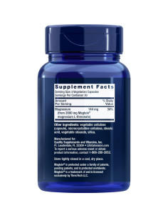 Suplemento de Magnesio L-Treonato Life Extension 90 Cápsulas 2