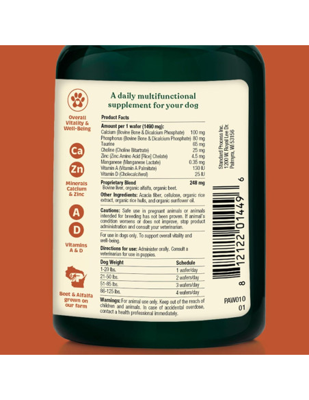 Suplemento Salud Integral para Perros Standard Process 90 Tabletas