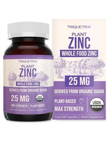 Suplemento de Zinc Orgánico Triquetra Health 25 mg - 60 Porciones
