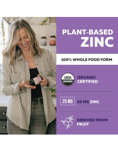 Suplemento de Zinc Orgánico Triquetra Health 25 mg - 60 Porciones 2