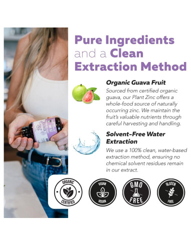 Suplemento de Zinc Orgánico Triquetra Health 25 mg - 60 Porciones