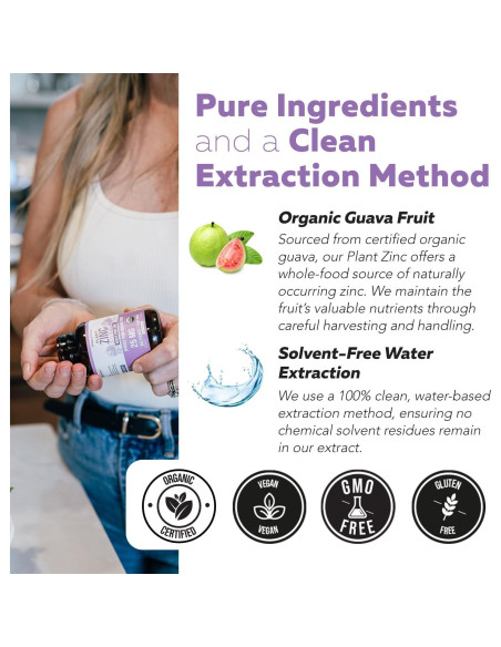 Suplemento de Zinc Orgánico Triquetra Health 25 mg - 60 Porciones