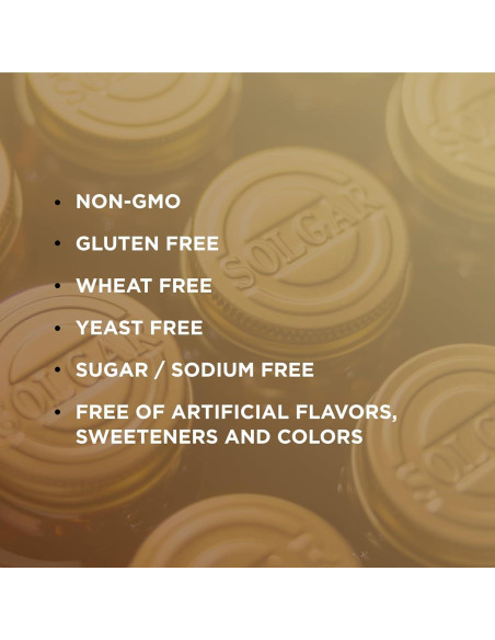 Suplemento de Zinc 50 Mg Solgar - 100 Tabletas Vegetarianas