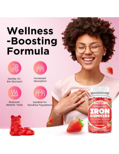 Gomitas de Hierro CFILIHTC 60ct Fresa - Suplemento Vegano 2