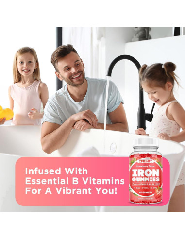 Gomitas de Hierro CFILIHTC 60ct Fresa - Suplemento Vegano