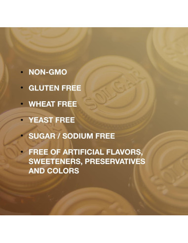 Suplemento de Hierro Suave Solgar 25 mg - 180 Cápsulas Veganas