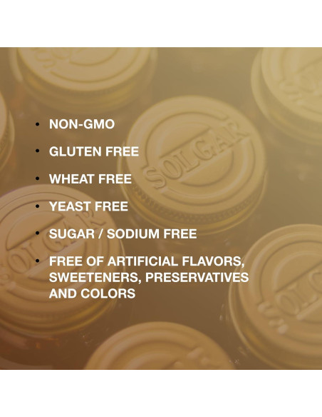 Suplemento de Hierro Suave Solgar 25 mg - 180 Cápsulas Veganas