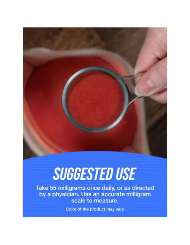 Polvo de Fumarato Ferroso BulkSupplements 500g - Suplemento de Hierro 18mg