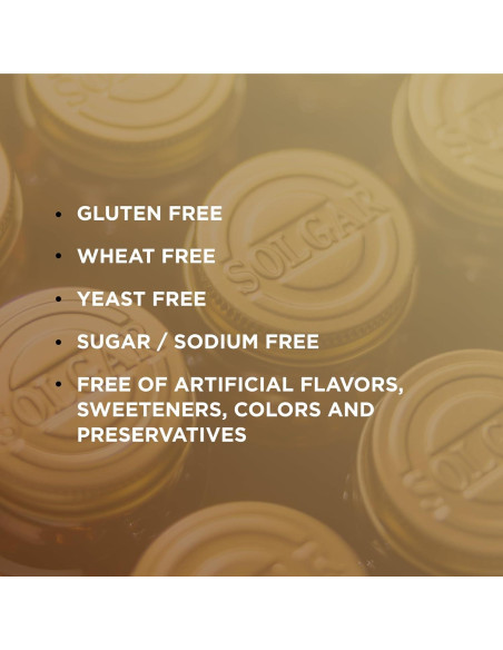 Suplemento de Gelatina Solgar - 100 Cápsulas - Sin Gluten