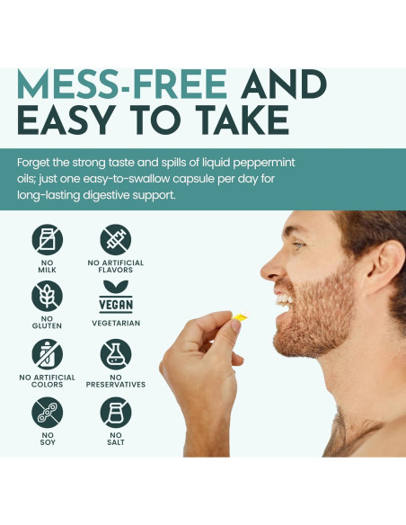 Cápsulas de Aceite de Menta Maxi Health 60 Unidades - Digestivo
