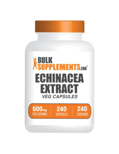 Cápsulas de Equinácea BulkSupplements 500mg - 240 Unidades