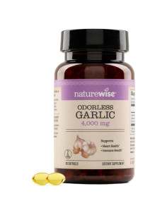 Suplemento de Ajo Sin Olor NatureWise 4000mg - 60 Softgels