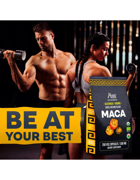 Cápsulas de Maca Premium Amazon Andes 3000mg - Energía y Rendimiento