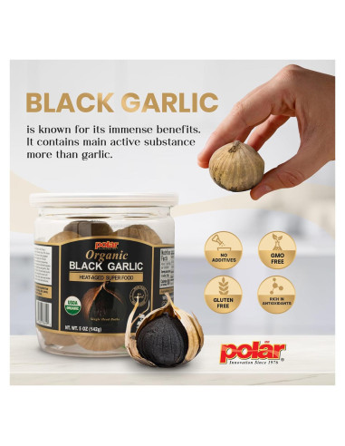 Ajo Negro Orgánico MW Polar 142 g - Snack Saludable Natural