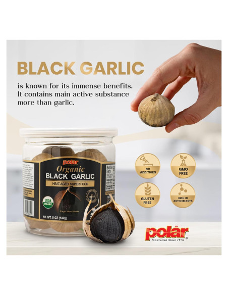 Ajo Negro Orgánico MW Polar 142 g - Snack Saludable Natural