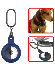 Funda de Silicona Punkcase para AirTag 2021 Azul Cobalto 2