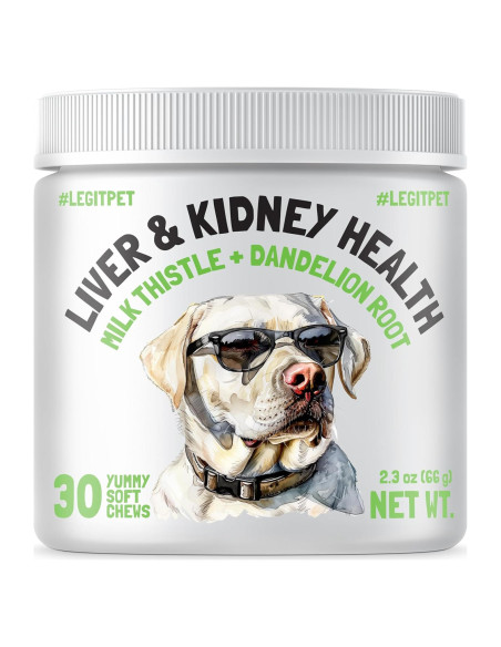 Suplemento Hepático Natural LEGITPET 30 Masticables para Perros