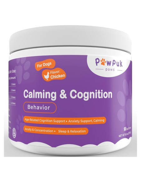 Suplemento Calmante para Perros PawPuk - Melatonina y Ginkgo