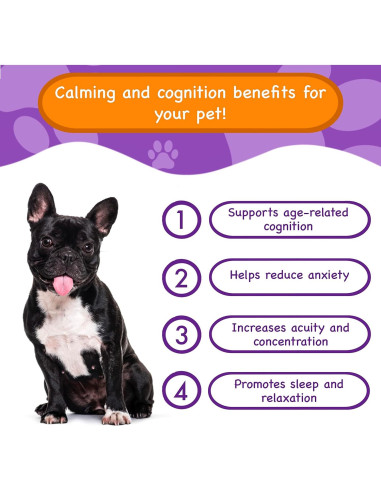 Suplemento Calmante para Perros PawPuk - Melatonina y Ginkgo