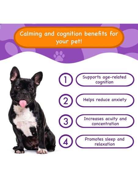 Suplemento Calmante para Perros PawPuk - Melatonina y Ginkgo