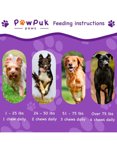 Suplemento Calmante para Perros PawPuk - Melatonina y Ginkgo