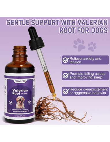 Gotas de Raíz de Valeriana PROVSPRO para Perros 59 ml